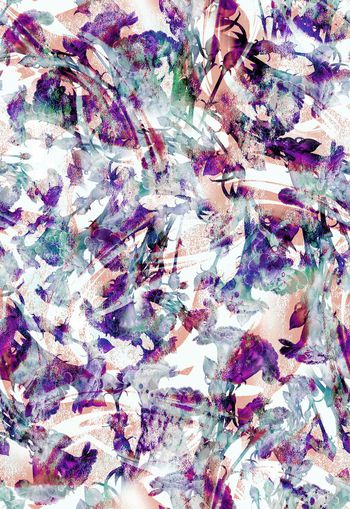 279925-多彩水彩效果花卉花朵组合