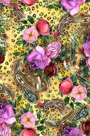 手绘印花华亿平台图片