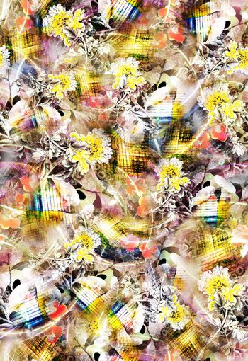 279991-多彩花卉花朵组合