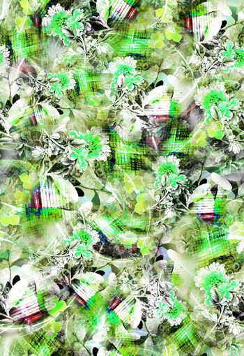 279992-多彩花卉花朵组合