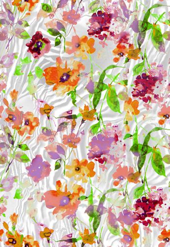 279999-清新水彩花卉花朵组合