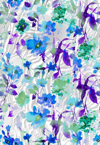 280000-清新水彩花卉花朵组合