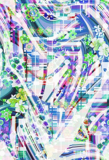 280005-几何线条花卉花朵组合