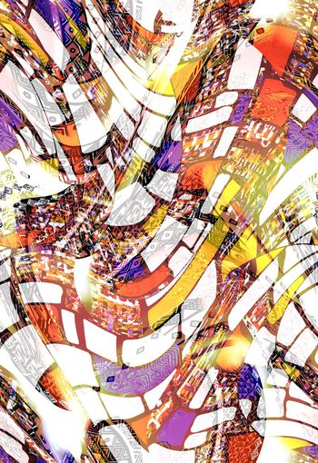 280008-抽象几何民族风