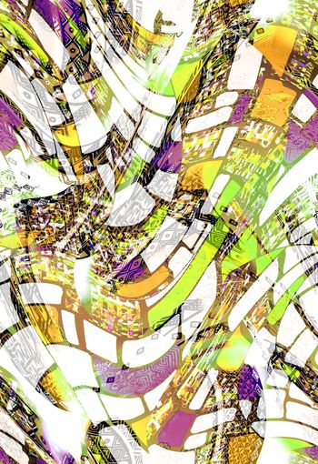 280010-抽象几何民族风