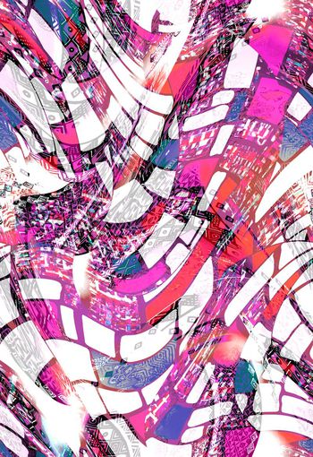 280011-抽象几何民族风