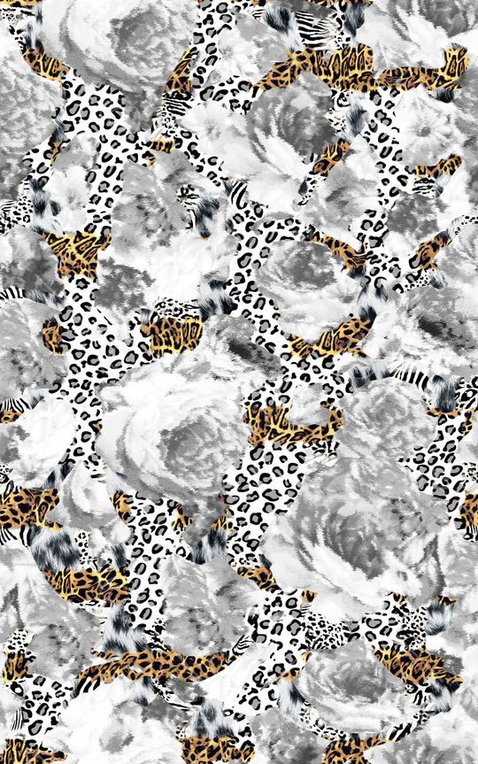 豹纹印花华亿平台图片