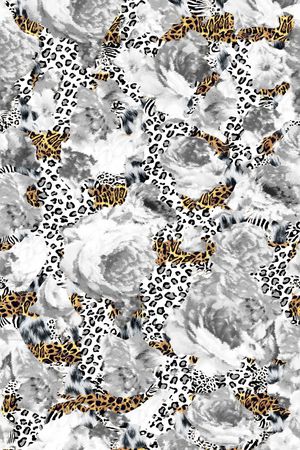 豹纹印花华亿平台图片