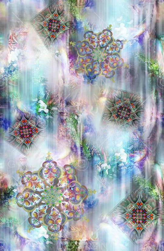 抽象印花华亿平台图片