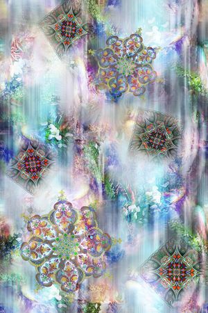 抽象印花华亿平台图片