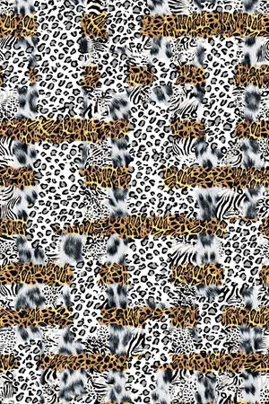 豹纹印花华亿平台图片