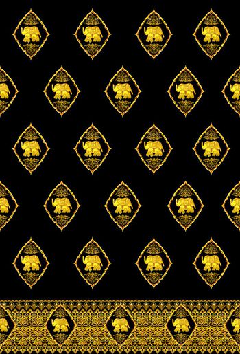 280309-金色大象图案