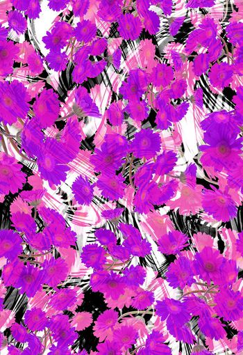 280378-多彩菊花花卉花朵组合