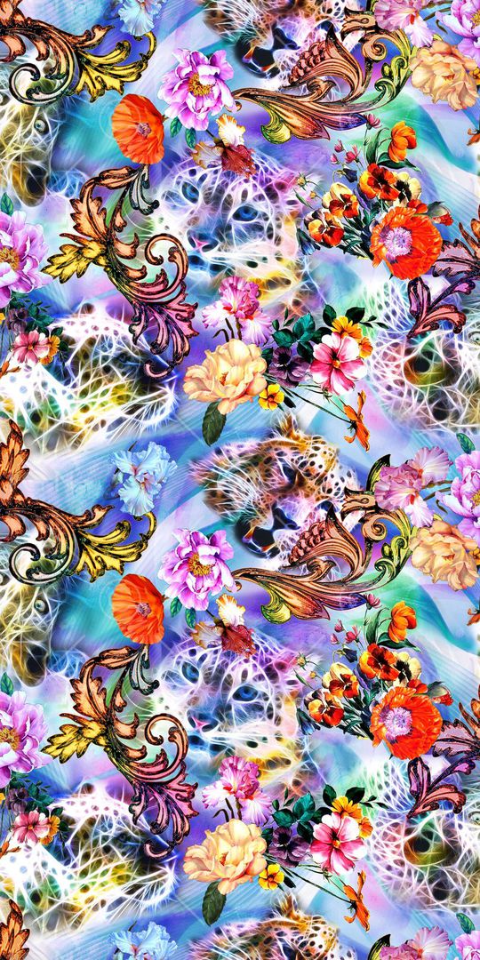 花卉印花华亿平台图片