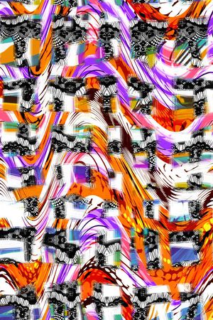 抽象印花华亿平台图片