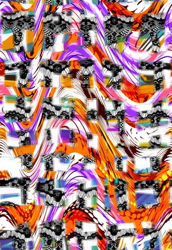 280439-多彩抽象格纹