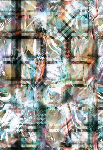 280540-抽象格纹动物纹组合