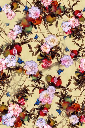 中国风印花华亿平台图片