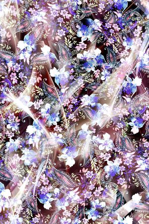 佩斯利涡旋纹印花华亿平台图片