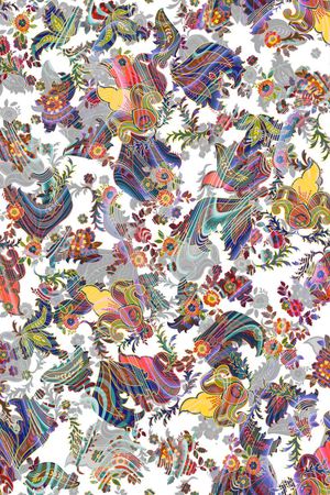 佩斯利涡旋纹印花华亿平台图片