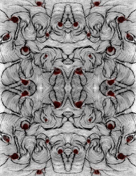 ♥红桃A〖线条奥秘〗印花华亿平台图片