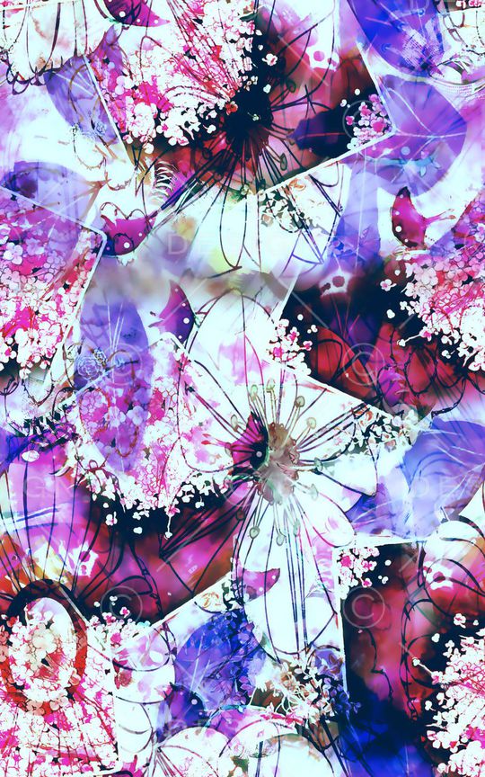 蝴蝶印花华亿平台图片