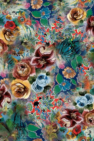 手绘印花华亿平台图片