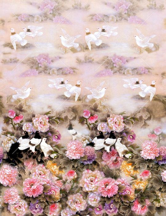 手绘印花华亿平台图片