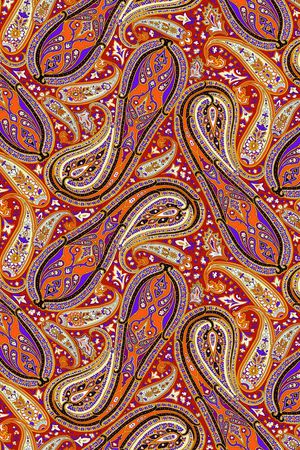 佩斯利涡旋纹印花华亿平台图片