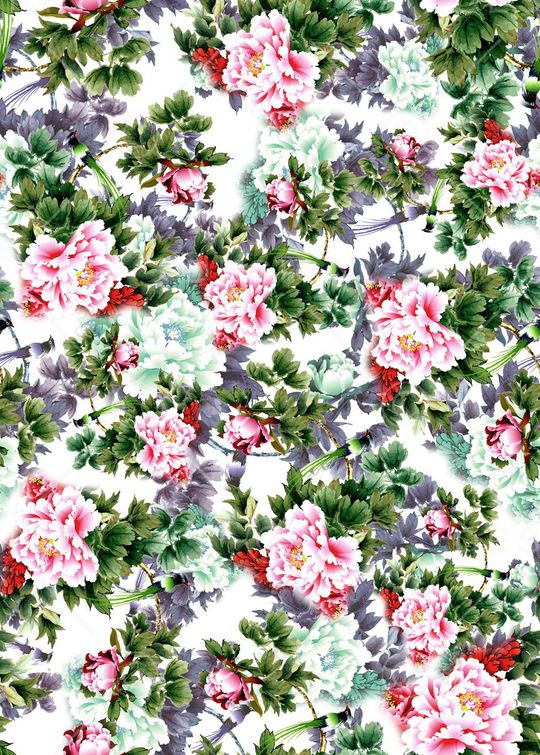 中国风印花华亿平台图片