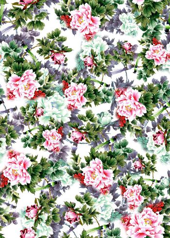 281447-国画水墨花卉花朵组合