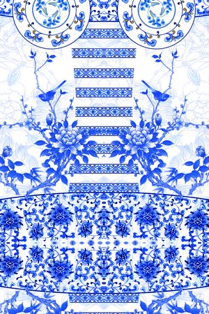 中国风印花华亿平台图片