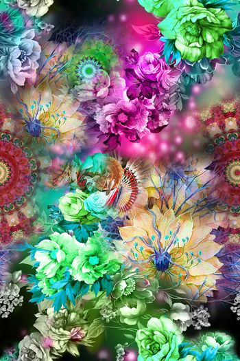 281493-201401y02五彩复古花卉