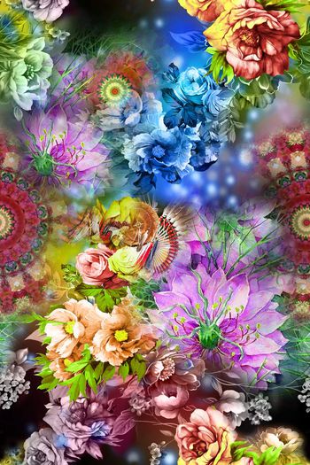 281494-201401y02五彩复古花卉