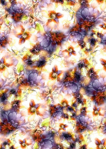 281524-多彩花卉花朵组合