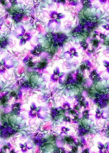 281526-多彩花卉花朵组合