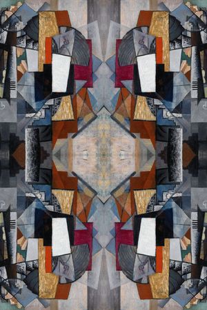 抽象印花华亿平台图片