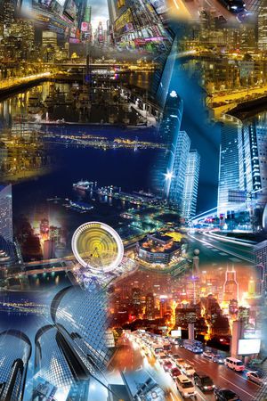 夜景印花华亿平台图片
