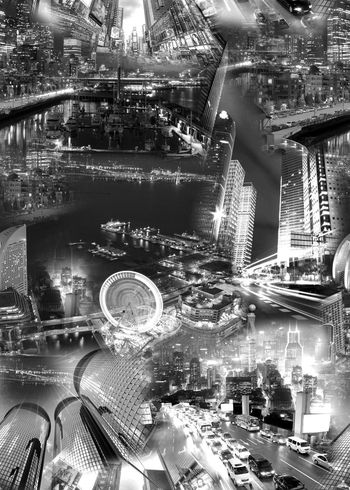 281637-城市夜景风景