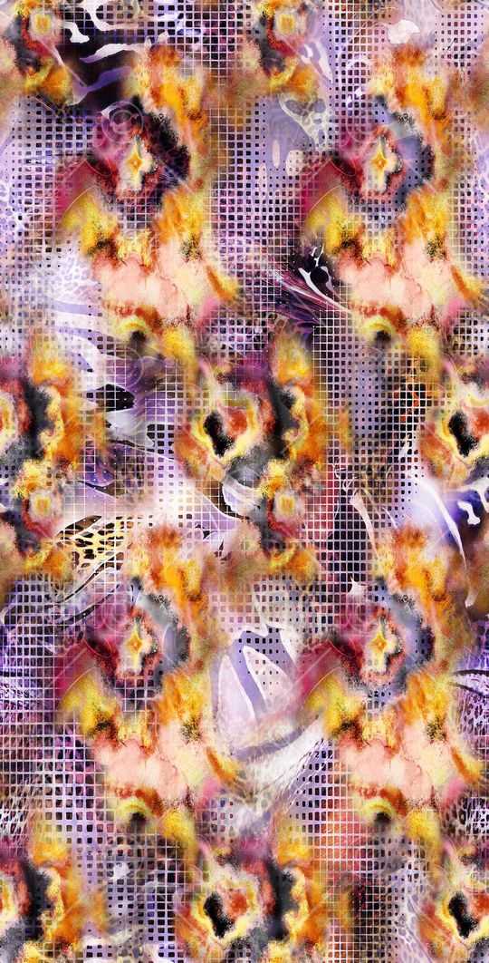 格子印花华亿平台图片