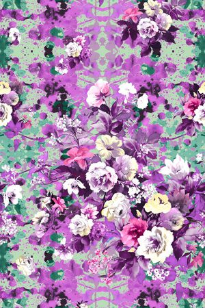 花卉印花华亿平台图片