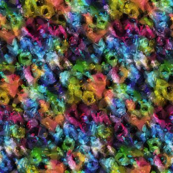 抽象印花华亿平台图片