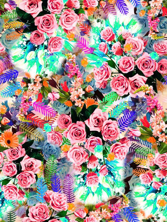 手绘印花华亿平台图片