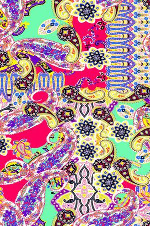 佩斯利涡旋纹印花华亿平台图片