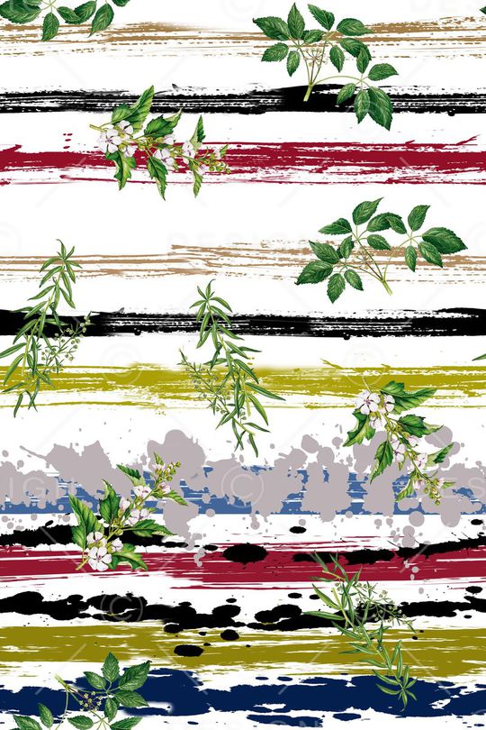 水墨印花华亿平台图片