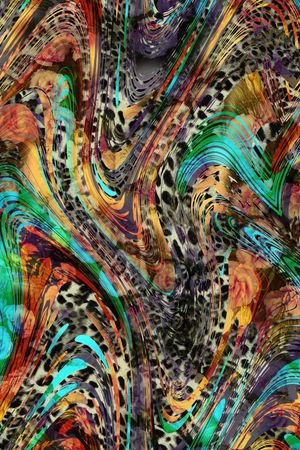 豹纹印花华亿平台图片