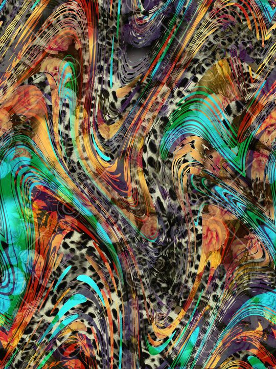 豹纹印花华亿平台图片