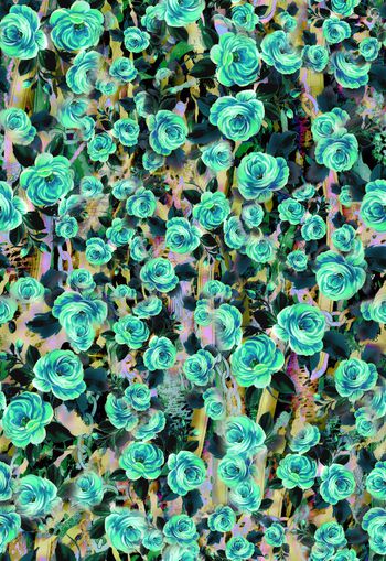 281834-花卉花朵动物纹组合