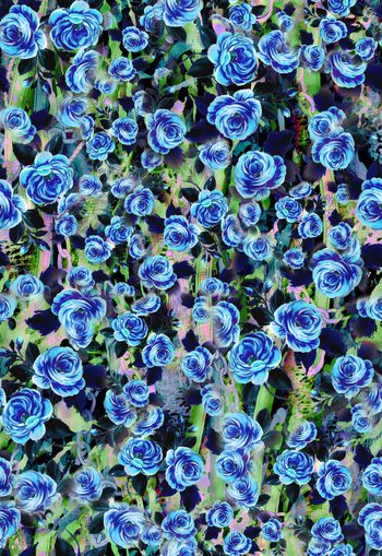 281835-花卉花朵动物纹组合