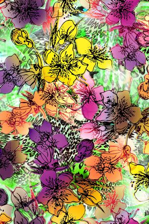 抽象印花华亿平台图片